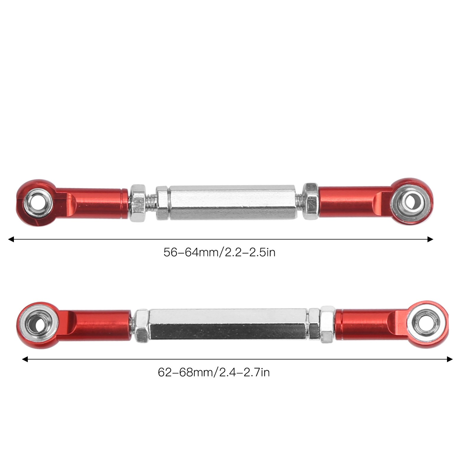 RC Steering Servo Pull Rod Metal Linkage Arm Tie Rod Ends Connector For