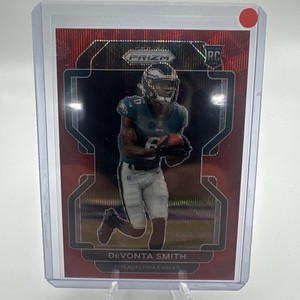 2021 DeVonta Smith Panini Prizm Rookie Red Wave Prizm RC /149 MINT 🔥🔥🔥