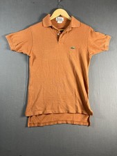 IZOD LACOSTE MENS VINTAGE ALLIGATOR POLO Orange Sz Small