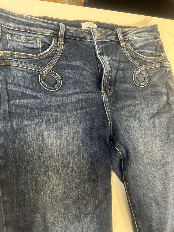 Artemis Vintage Jeans Womens 18 Blue Wash Boot Cut Stretch Denim Pant
