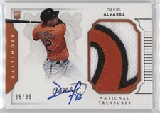 2016 Panini National Treasures 95/99 Dariel Alvarez #165 Auto 5w7
