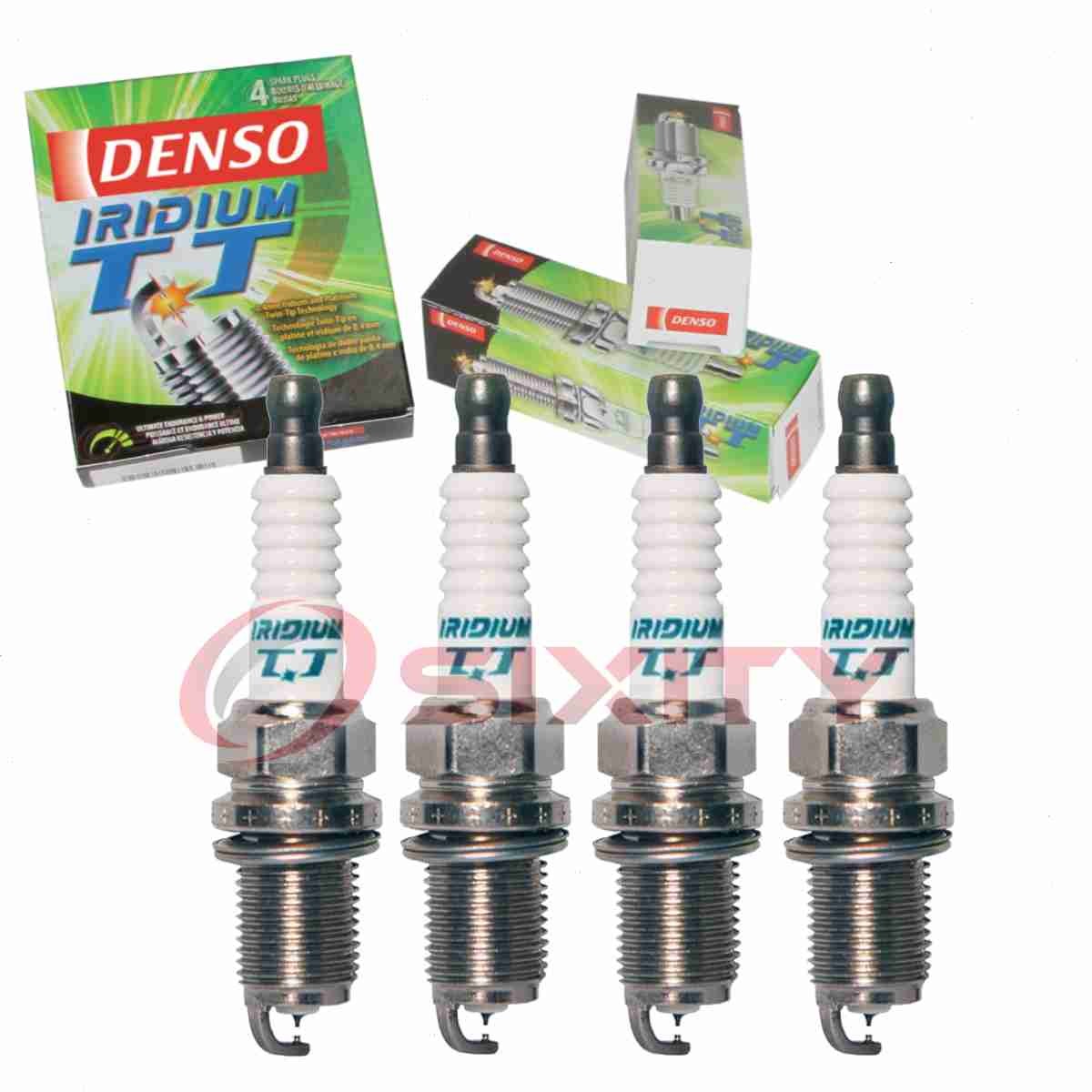 4 pc Denso Iridium TT Spark Plugs for 1991-1998 Nissan 240SX 2.4L L4 dq