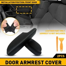 Front Door Panel Armrest Cover Skin Driver & Passenger Side For 09-14 Acura TSX