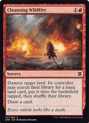 Cleansing Wildfire ZNR 137 English NM - MTG