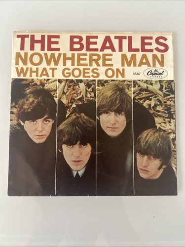 THE BEATLES Nowhere Man / What Goes On 45/Picture Sleeve Near Mint Capitol 5587 - Picture 4 of 6