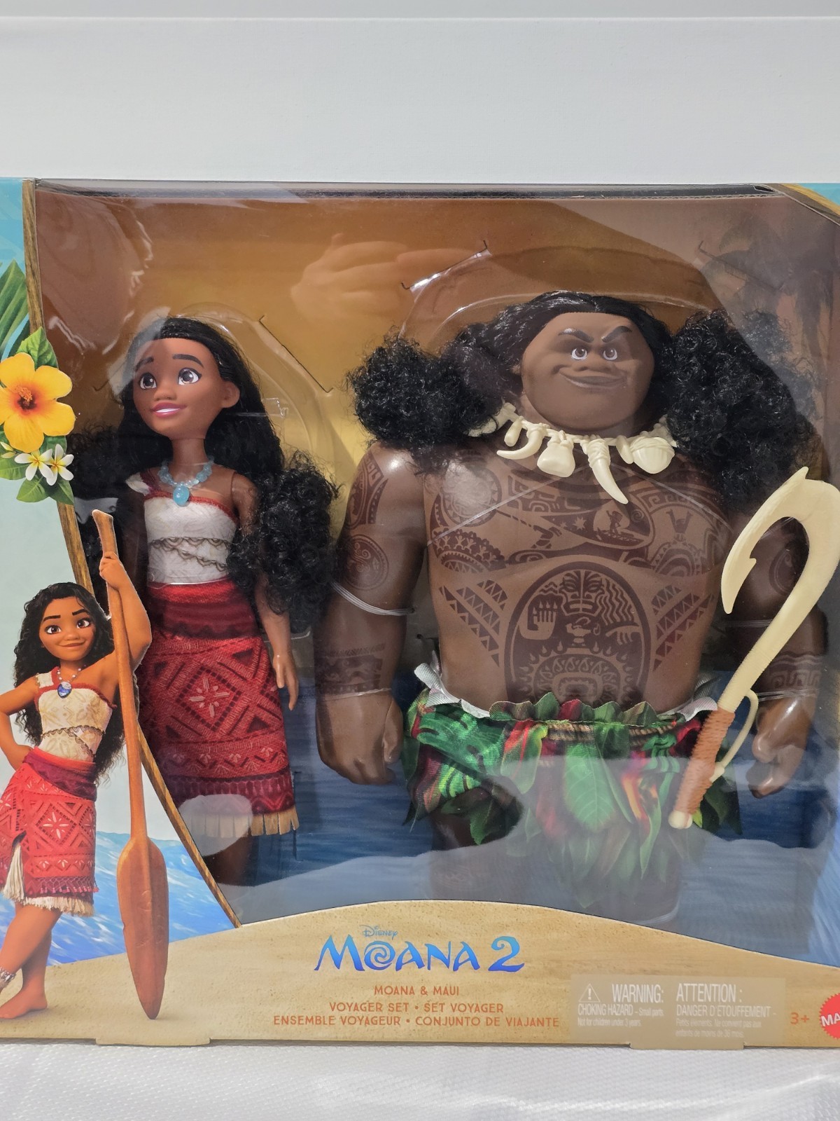 Mattel Disney Moana 2 Voyager 2 Doll Set & 11 inch scale Multicolor