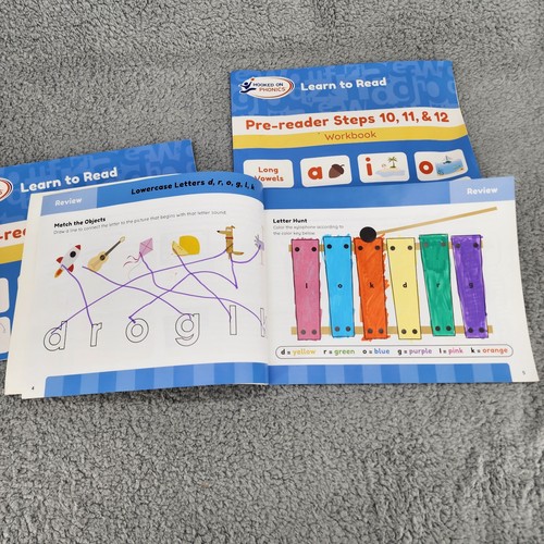 Lot of 3 Hooked on Phonics Learn to Read books - Pre-Reader Steps 5-12 - Picture 9 of 16