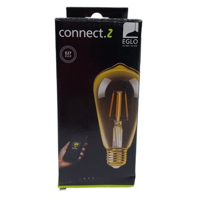 EGLO Connect.z Smart-Home LED Leuchtmittel E27, ST64, ZigBee, App und Sprachsteu
