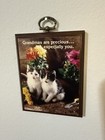 1970s Grandmas Are Precious Wooden Plaque Sign Gallery Wall Cats Kittens MCM VTG — photo 1