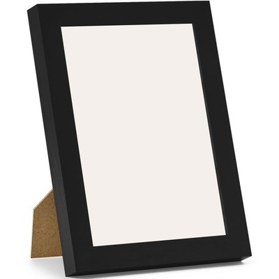5x7 Picture Frame, Solid Wood Frame for Wall Mounting or Tabletop Display, Black