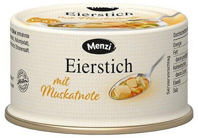 Menzi Eierstich mit Muskatnote 125g Dose - Suppeneinlage - vegetarisch