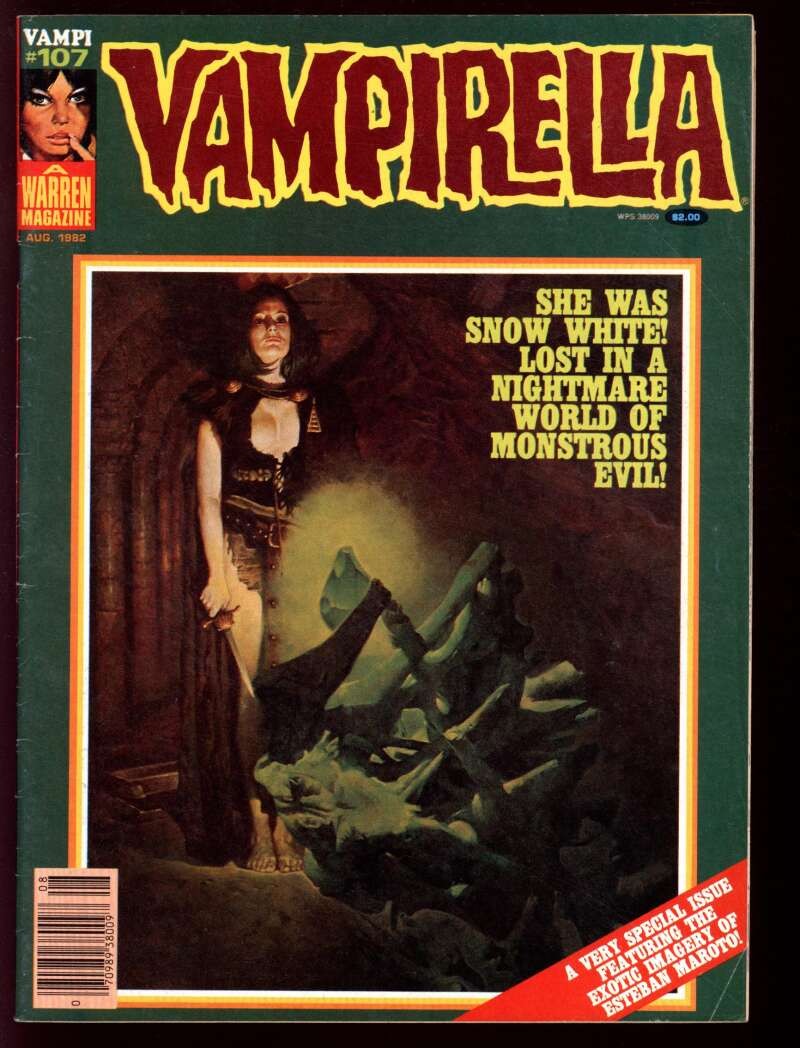 少年漫画 Vampirella #107 August 1982, Warren 少年漫画 Vampirella #107 August 1982, Warren Vampirella #107