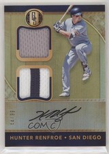 2017 Chronicles Gold Standard Rookie Jersey Double 44/99 Hunter Renfroe Auto 9mc