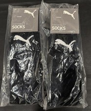 Calcetines de fútbol Puma hasta la rodilla equipo liga calcetines 2 pares talla 3 (7-9) negro fútbol