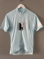 New with Tags Mens Rapha Core Cycling Road Jersey White and Light Blue Size Med