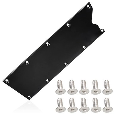 Gen 3 Billet Valley Pan Cover Plate Black For LS1 LS2 (Knock Sensor Delete) LS