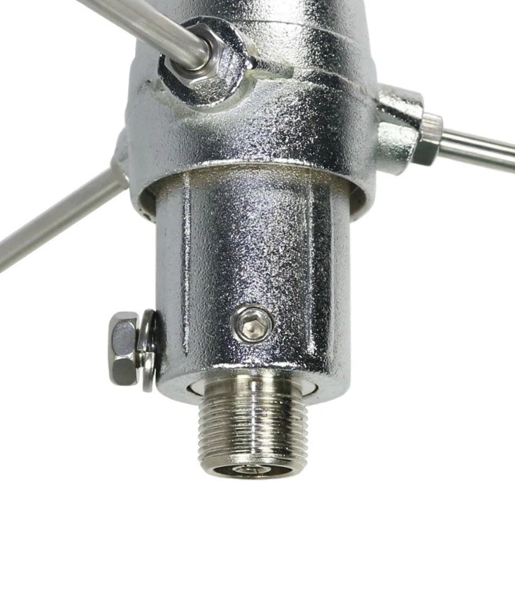 Antena base de fibra de vidrio de 2 secciones doble banda 200 vatios TRAM 1480 con 50 ohmios UH... Foto 3 de 4