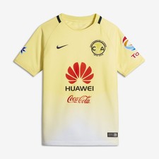 NIKE AMERICA CENTENARIO HOME SOCCER JERSEY MENS SMALL ONLY YELLOW NAVY 2016-17