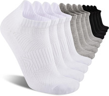Mens Socks 6 Pairs Cotton Ankle Breathable Casual Thin Socks Athletic Ankle Anti