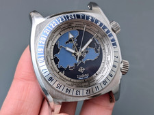 Zodiac Desert Master World TIme GMT ZO7000 Quartz Men's Watch Vintage 44mm