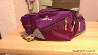 Bauchtasche mit Getränkehalter Lila NEU