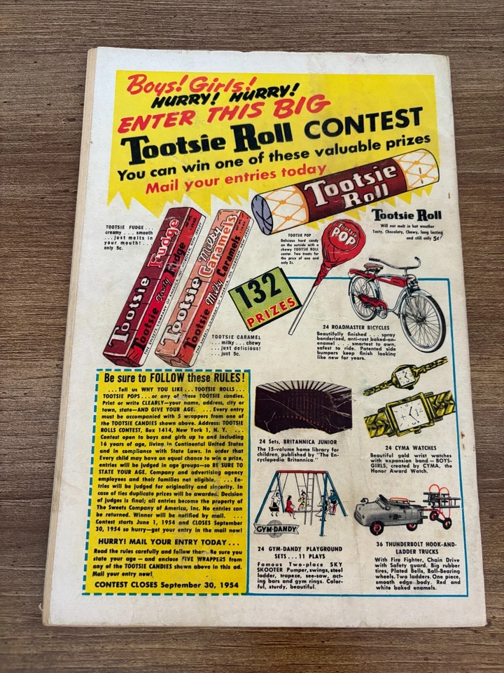 Superman # 91 VG/FN DC Comic Book 1954 Ceasar's Ghost Cover Golden Age 19 J347 - Image 2 of 2