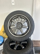 Drag Wheel Set With Nearly New All-season Tires