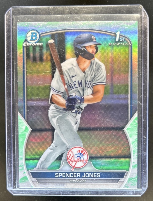 2023 Bowman Spencer Jones Chrome Lunar Glow Refractor 1st #BCP-139 Yankees