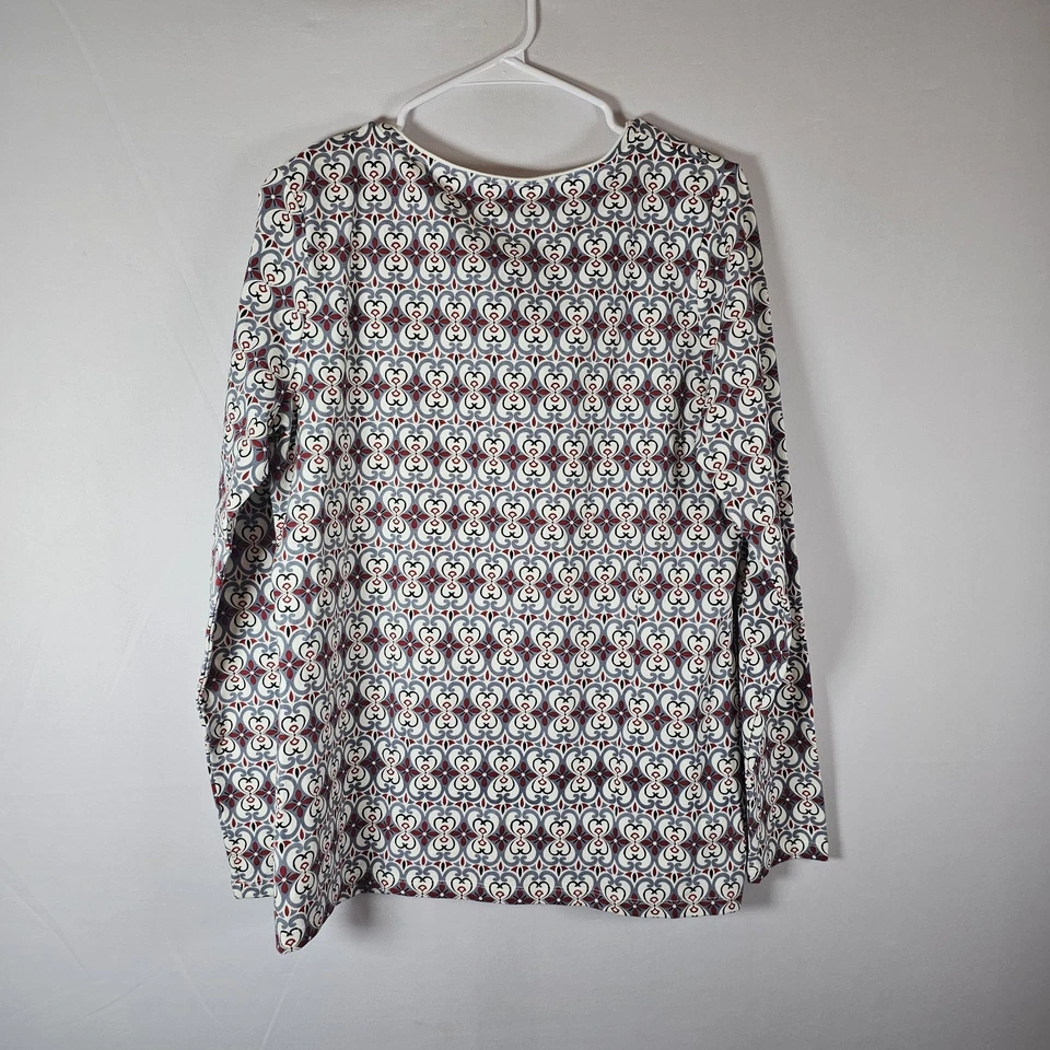 Kim Rogers 长袖针织上衣 T 恤弹力 M 码彩色印花新品  — 第 3/4 张图片