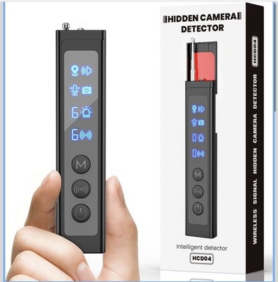 HCD04 Hidden Camera Detector LED Screen Fast Charging for Wireless Cameras