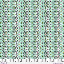 Tula Pink Prince Charming Deja Vu Hex Box Sweet Mint By The Half Yard