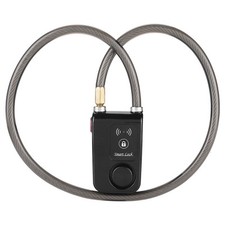 80cm Smart Keyless BT Lock Waterproof 110dB Wire Rope Anti Theft Alarm Bicyc BEA