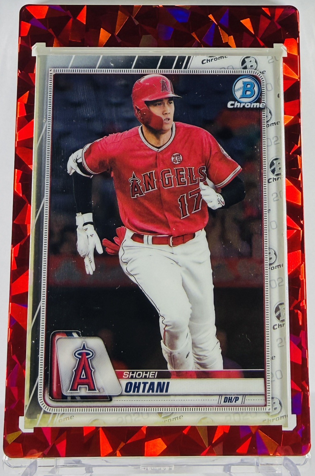 Shohei Ohtani TOPPS BOWMAN CHROME ROOKIE OF THE YEAR INVESTMENT CARD ANGELS MVP
