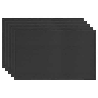 5Pcs 5mm Corrugated Plastic Sheets, 18 x 24 Inch Corrugated Poster Board Black