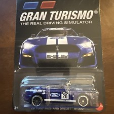 Hot Wheels 2020 Ford Mustang Shelby Gt500 Gran Turismo Blue Diecast 45