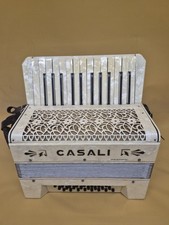 Vintage Casali 26 Key 24 Bass Piano Accordion Made in Germany Working & Case