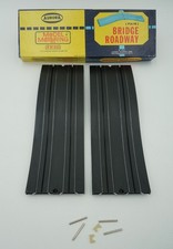 AURORA TJET 9" BRIDGE TRACKS IN BOX 2 PC W/HRDW NOS CLEAN RACE READY