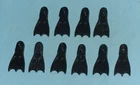 vintage G.I. GI JOE COBRA EELS FLIPPERS lot x5 pairs parts FREE SHIP