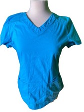 Scrubstar Scrub Top Size Small Teal Blue