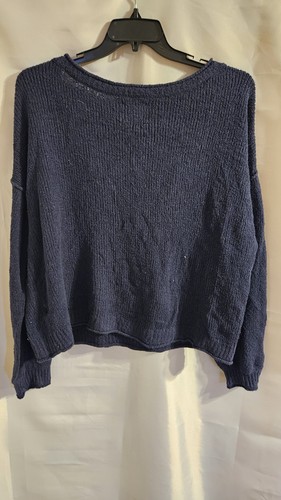 Lässiger Damenpullover Abercrombie And Fitch Größe XL dunkelblau V-Ausschnitt - Bild 2 von 4