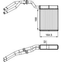 WäRmetauscher Innenraumheizung Valeo 811515 FüR Ford Mondeo IV Turnier