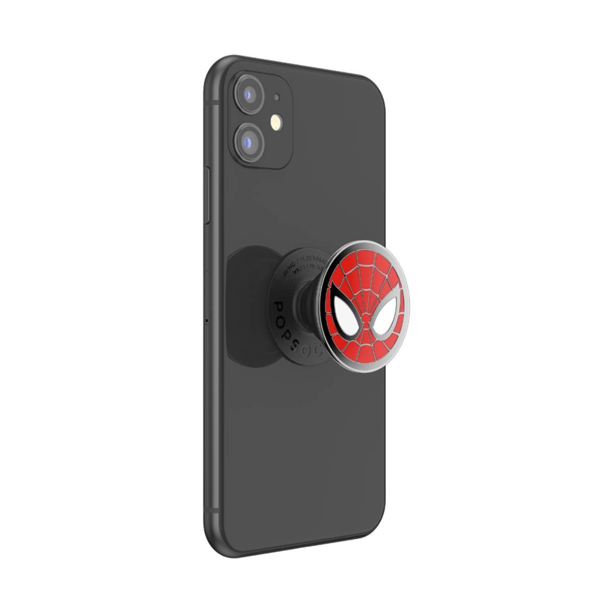 Support PopGrip Spiderman rouge pour smartphone et tablette universel - 3