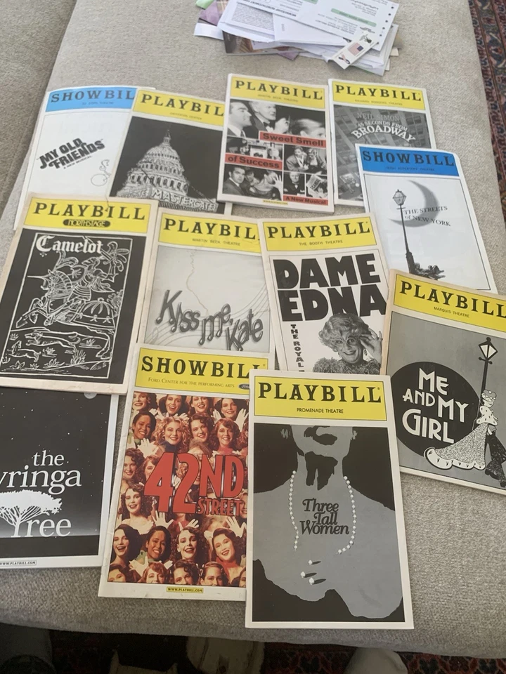 Playbills Playbill Lot Of 36 Broadway Theater Stein, Folly, Penn and Taylor, aft - Image 2 of 4
