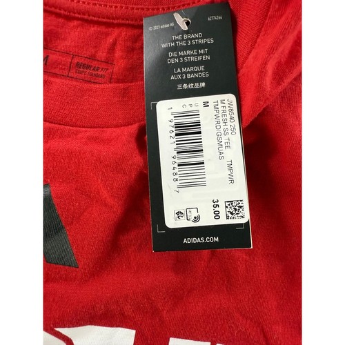 Adidas Manchester United Tour Soccer Red Mens Size Medium Tee Shirt NEW - Bild 5 von 10