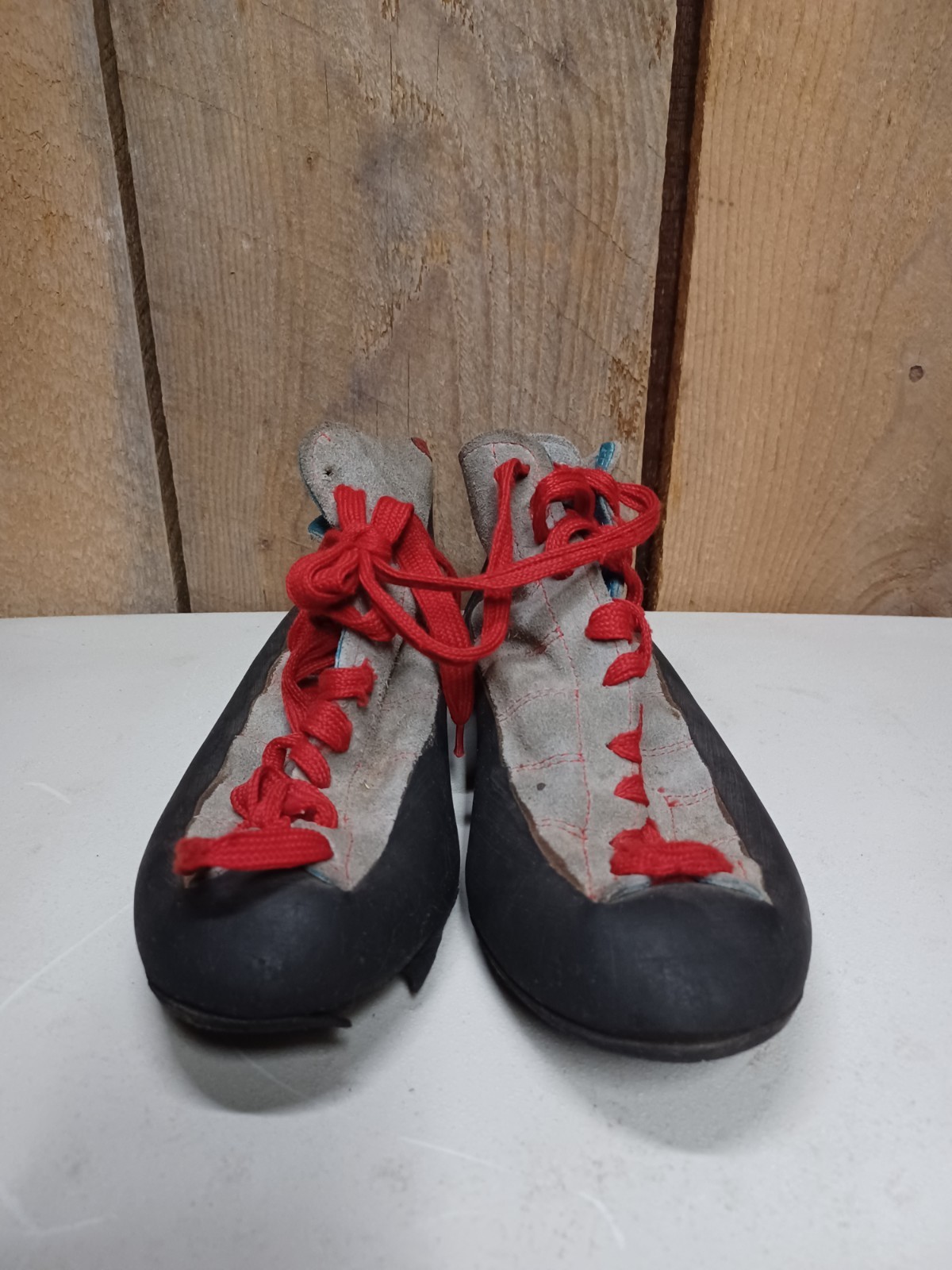 Zapatos de Escalada BORRAL Gris Vintage Talla 10.5 EE. UU. - Estado Áspero