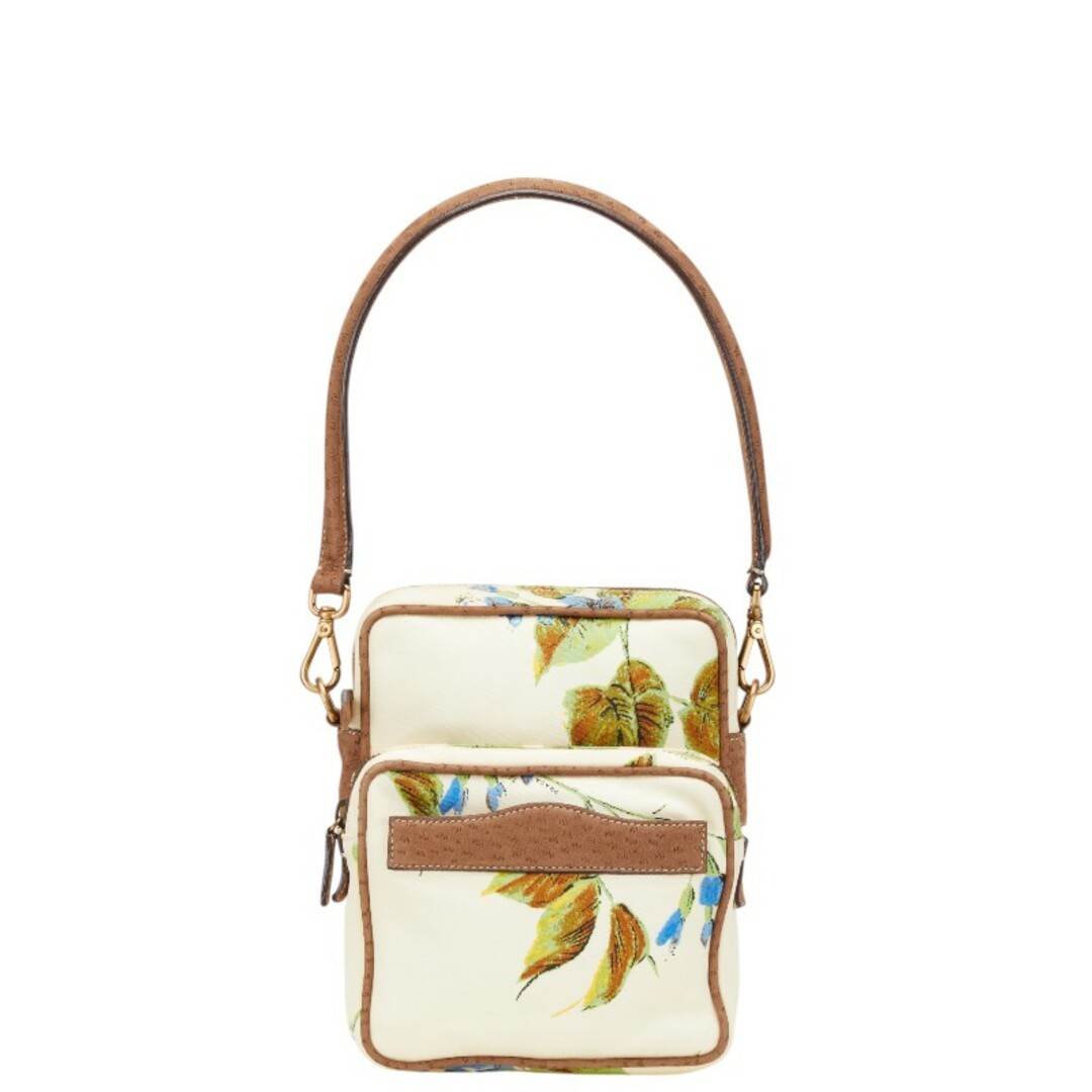Prada Triangle Logo Mini Nylon Handbag with Botanical Print 1-0206022