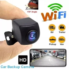 For iPhone Android 175° WiFi Wireless Car Rear View Cam Backup Reverse Camera