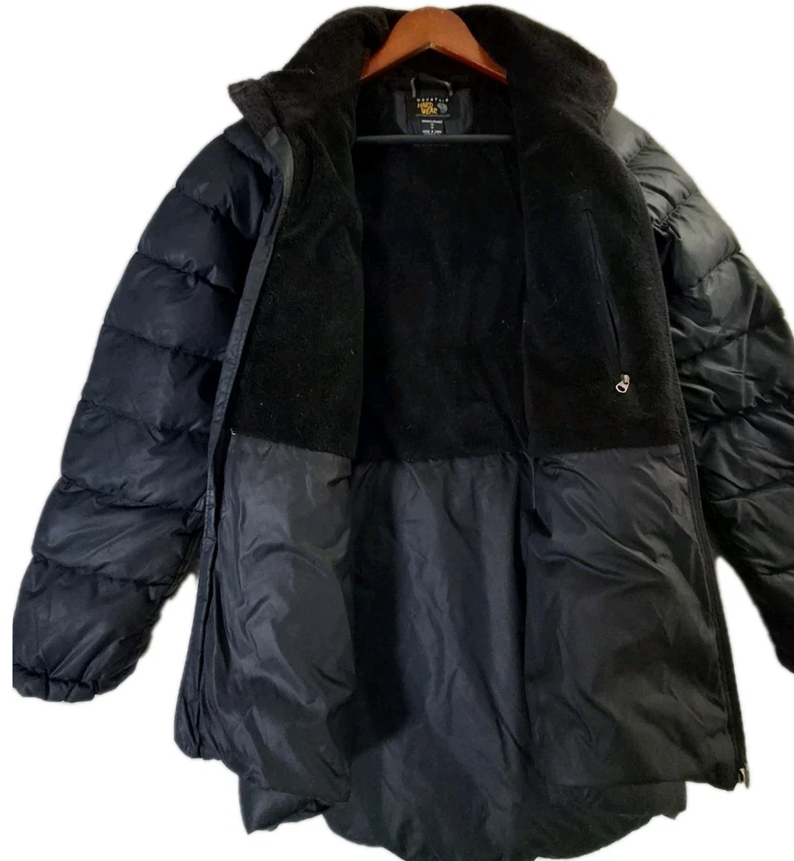 Chaqueta acolchada Mountain Hardwear para mujer XS negra cremallera completa Foto 3 de 4