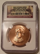 2009 Margaret Taylor U.S. Mint First Spouse Bronze Medal BU NGC