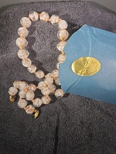 Vintage Murano Sommerso Glass Bead Necklace